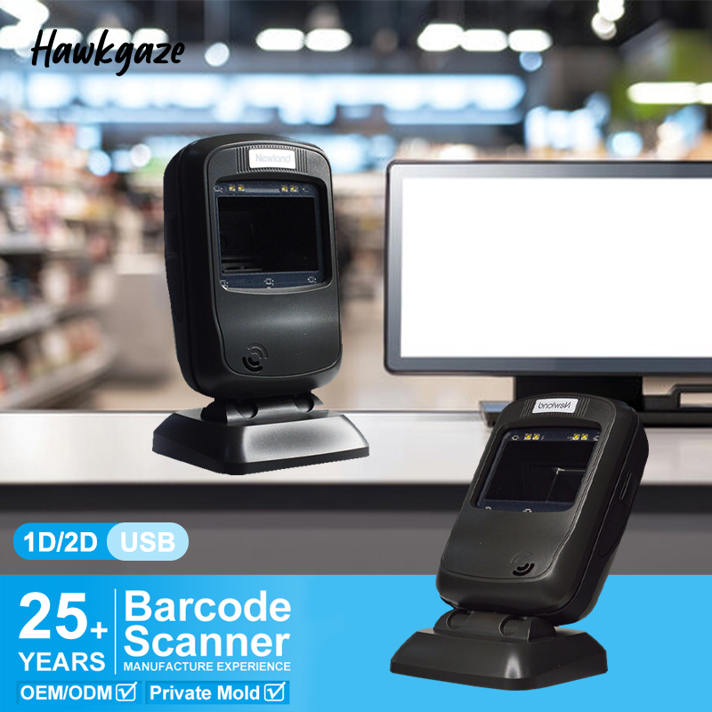 Barcode Scanner Wireless - Scanner Draadloze desktop 2D barcodescanner USB