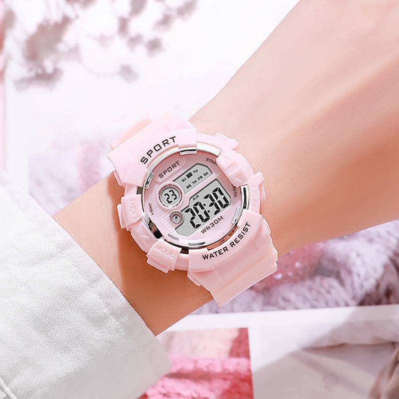 Smart Watch Kids - Mode kinderhorloges Lichtgevend waterdicht sport digitaal