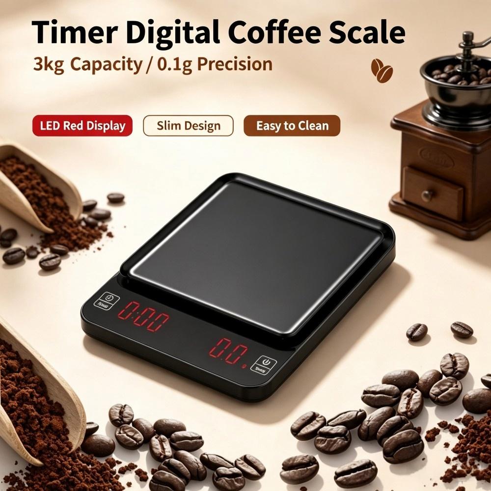 Electronics & Gadgets Beginning With D - 3kg/0.1g Hoge Precisie Digitale Koffieweegschaal, LED