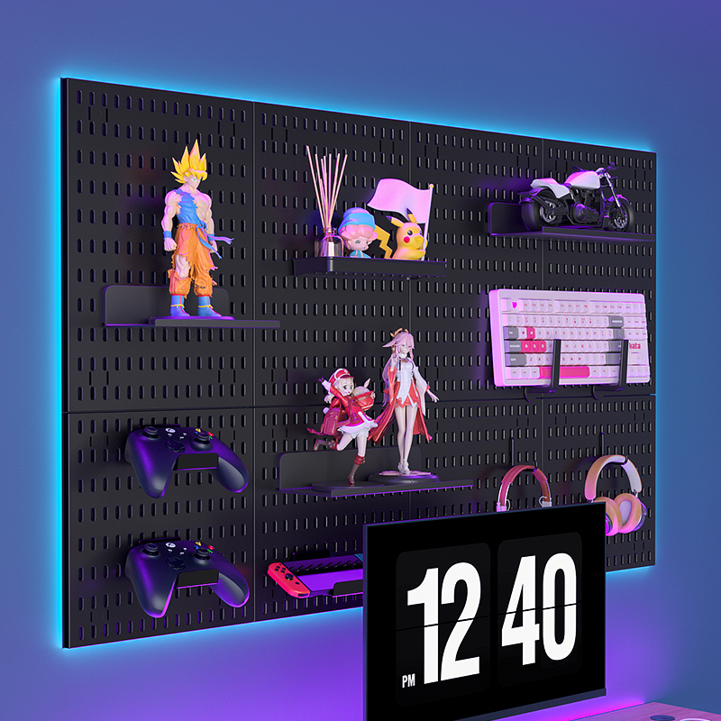 Unique Electronics Gadgets - Wandmontage Pegboard, boorvrije opbergorganizer voor thuis-