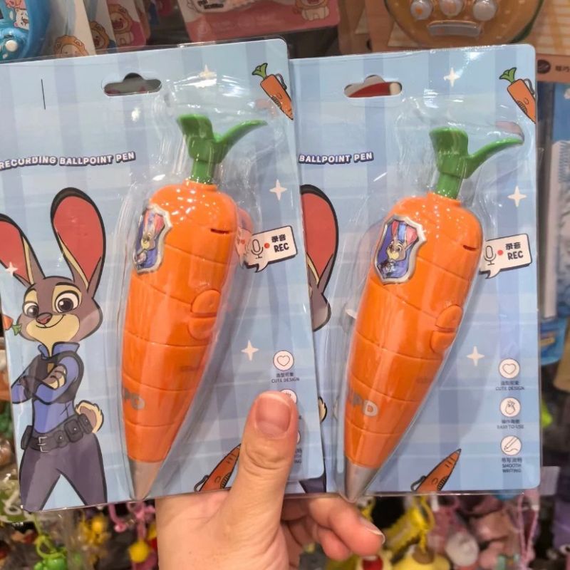 Voice Recorder Pen - ﻿ Zootopia Trendy Judy Wortelvormige 2-in-1
