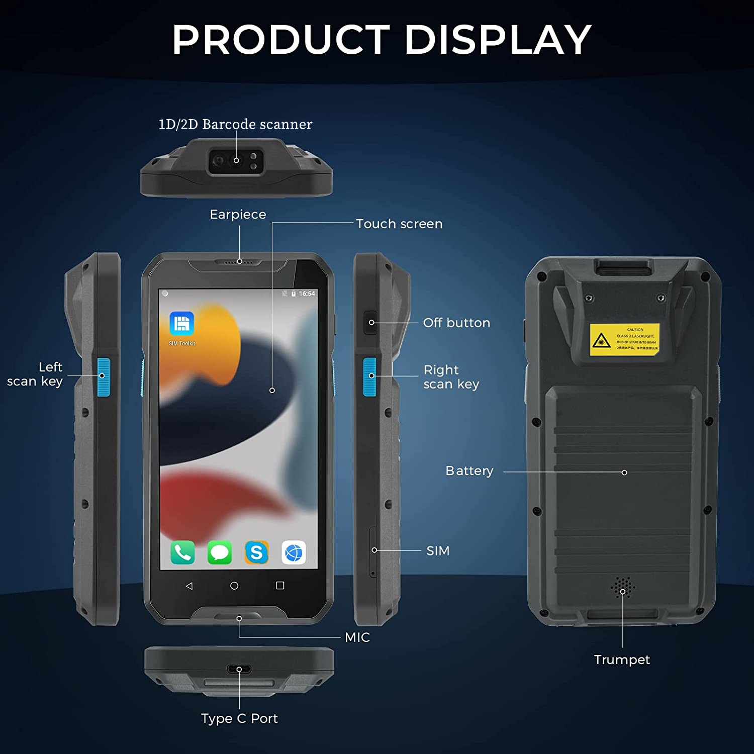 Android 9 4G Robuuste Draadloz - Barcode Scanner Wireless recensie en prijs