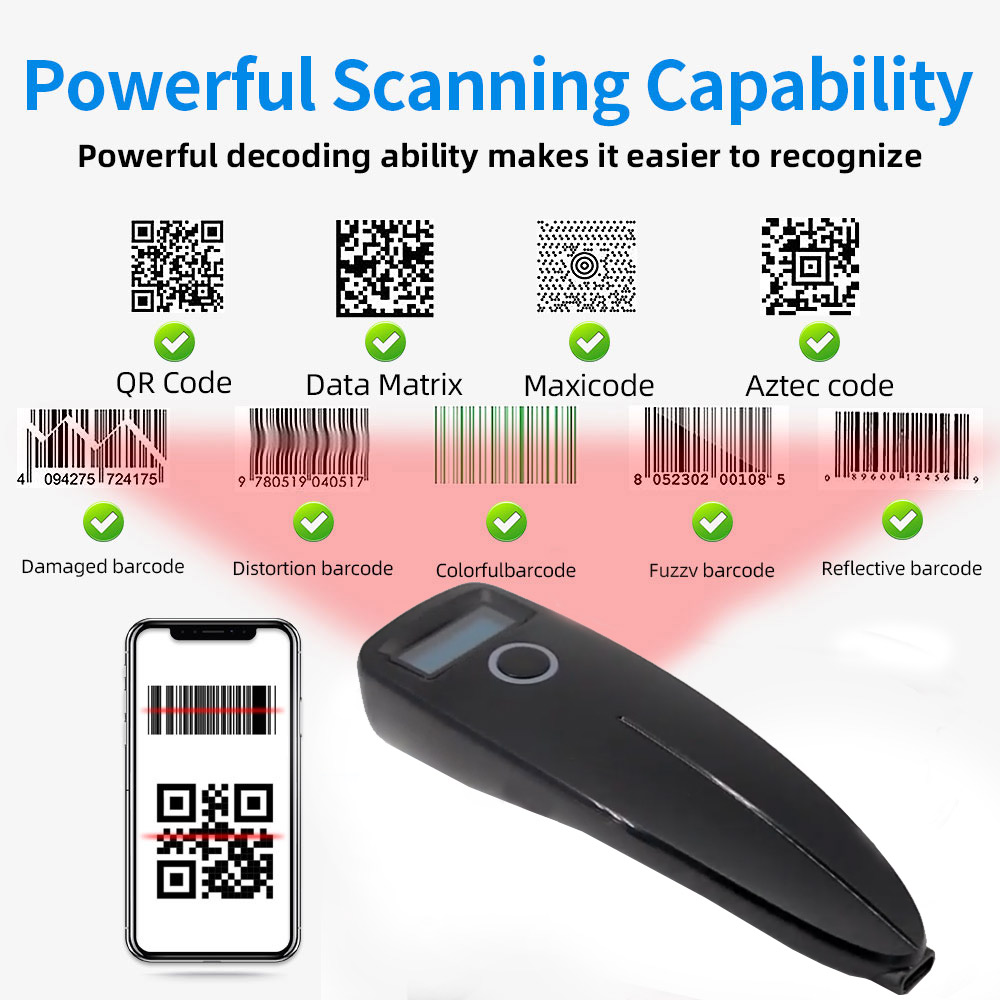 Barcodescanner Draadloos 1D 2D - Barcode Scanner Wireless recensie en prijs